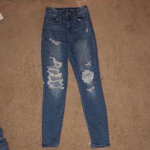 american eagle ripped jeans